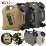 10/12L Outdoor Bucket Large-Capacity Portable Camping Bag Container with Faucet Driving Water Tank for Picnic Hiking