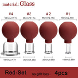 Rubber Face Massager Vacuum Eye Skin Lifting Facial Cups Anti Cellulite Jar Anti-Wrinkle Cupping Therapy Beauty Tool