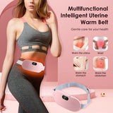 Rechargeable Warm Palace Belt Electric Heating Uterus Menstrual Stohache Waist Massager with 3 Modes for Women