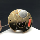 6003D/6003.D Swiss Ronda Quartz Movement Watch Mechanism Parts Replacements Gold Clock Movt White Datewheel Original