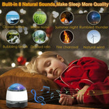 Music LED Projector Starry Galaxy Night Light Star Sky Ocean Wave Lamp US Water Waving Night Light Led Colorful
