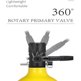 Scuba Diving Oxygen Tank 1L Cyder Underwater Breather for with Breathing Vae B Set