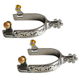 2 Pieces Horse Cowboy Spurs for Compeon Training Riding Equestrian