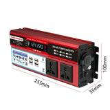 Peak 2000W Inverters Modified Sine Wave Solar Power DC 12 To AC 220V Voltage Transformer Car Adapter Charging Converter
