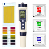5 in 1 Professional Multi-parameter Combo Testing Meter PH/EC/TDS/Saity/Thermometer Digital Multi-Function Tester Water