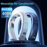 2024 NEW Hot Sale Hanging Neck Portable Air Conditioner USB Electric Fan Fun 2 In 1 Strong For Home Office Dormitory
