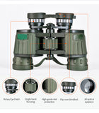 10x40 HD Powerful Binoculars 2000M Long Range Folding Mini Telescope BAK4 FMC Optics For Hunting Sports Outdoor Camping Travel