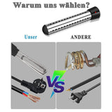 2500W Heater Automatic Timer, Safe Pool Heating Immersion Heater, Perfect for Home Eu Plug