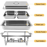 1Pcs 1/2/3 Grid Pans Rectangle Chafing Dish Food-Grade Stainless Steel Food Meal Plates Catering Buffet For Hotel Restaurant