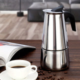 1pc Espresso Coffee Maker Pot Classic Italian Espresso Maker - Preferred Material, Best Capacity, Induction Compatible Steel Coffee