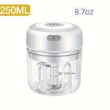 3.38 oz/8.45 oz mini electric USB chili shredder, durable ginger and vegetable shredder