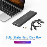 M2 SSD Hard Case NVME PCIe Enclosure M.2 to USB Type C 3.1 GEN2 M Key Adapter for Laptop Computer Family Office Meeting