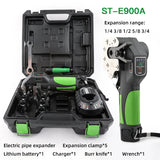ST-E900A Lithium Battery Expander Fully Automatic Copper Tube Electric Flaring Tool Kit Air Conditioner Refrigerator