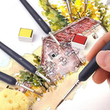 Detail Brush Set Painting Premium Synthetic Miniature Paint Brushes Fine Art Models for Artists