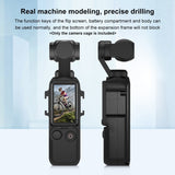 Panoramic Video with Dual Cold Shoe Mounts Metal Protective Frame Camera Cage Vlog for DJI OSMO Pocket 3