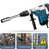 SDS-MAX Rod Driver 5/8Inch&3/4Inch Ground Steel Kit, Rods Drills,for Bosch Hitachi for Makita