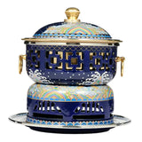 Practical Cloisonne Hot Pot For Shabu Buffet & Stew - Camping Cooker