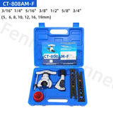 Air Conditioner Cutter Copper Pipe Reamer Eccentric Expander Tube Flaring CT-808AM-F Metric/Inch Refrigeration Repair Tool