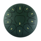 6 inch 11 Tone Steel Tongue Hand Pan Drum Drumstick Percussion Music Instrument Tambourine Yoga Relaxation Glucopon Gift