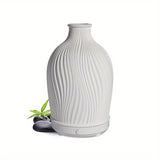 1pc Ultrasonic Aromatherapy Humidifier - Simple Style White Resin Machine for Home Decor and Room Humidification
