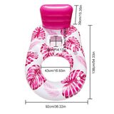 Iatable ats at Lounger with Cup Holder Water ating Recer Sea Swimming Ring Pool Party Toy Lounge Bed