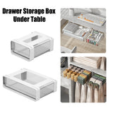 Self-Adhesive Drawer Undertable Hidden Box Organizer Desk makeup Stationery Rack Underwear Sundries Storage