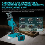 Cordless Reciprocating for 18V Battery 3000SPM Variable Speed Trigger Wood Metal PVC Cutting Saber Saw (No Battery)