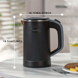1pc, Small Electric Kettle, Travel Mini Hot Water Boiler Heater, 304 Stainless Steel 0.8L Portable Electric Kettles For Boiling Water, 5 Mins Coffee Kettle Travel Teapot With Auto Shut-Off, Summer
