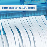 A6 Mini Hand Shredder Paper Strip Cross Cut Desktop Micros Manual Crank File Small Cutter hine Document Tool Office