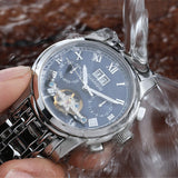GUANQIN Business Sports Tourbillon Men's Mechanical Automatic Watch Hollow Design Stainless Steel Sapphire 30M Waterproof 2022
