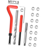 30Pcs Metric Thread Insert Kit M3 M4 M7 M9 M11 Helicoil Car Pro Coil 304 Stainless Steel Auto Repair Tool Bag