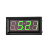 0.56" Digital 5~60v Voltmeter Clock Meter Inside / Outside Temperature Double Sensors for Automotive Motorcycle