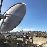 Mesh Dual Polarization Antenna Horn 1700-4200Mhz Wifi 3G 4G 5G Parabolic Dish Reflector 2X 32Dbi Only Feed