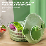Vegetable Dehydrator Creative Manual Water Salad Spinner Fruit Drain Basket Dryer Hand Crank Kitchen Household Gadget