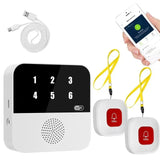 Wireless WiFi Caregiver Pager Call Button Emergency SOS Medical Alert System for Seniors Patients Elderly At Home