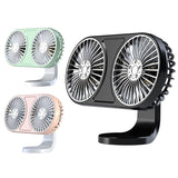 5V Coog Low Noise USB Powerful 3 Gear Car Air Outlet Dashboard Mini Fan 360 Degree Rotating for Truck Vehicle