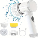 1pc Electric Magic Brush, Spin Scrubber, Electric Cleaning Brush 5-in-1 Handheld Kitchen Cleaner