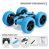 360 degree double-sided stunt car, high-speed rotating and rolling lights, children's remote control car toys
