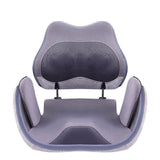 Massage capable folding buttoc kneading waist and heating massage airbag cushion by vibration