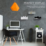 6 Pack Floating Shees,Black Acrylic Wall Mounted Shoe Shees,for Display Collectible Shoe&Sneaker
