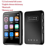2.5inch Full mp3 mp4 Walkman Student Version Mini Ultra-thin Bluetooth Portable Touch Screen mp5 Music Player Support Car