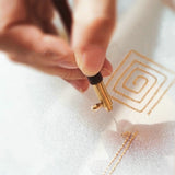1PCS Sandalwood Handle Embroidery Hook Embroidery Cross Stitch Craft Kit French Crochet For DIY Sewing Knitting With 3 Needles