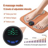 3D Smart Massage Feet Massager 6 Modes 15 LevelsImprove Blood Circulation Relax Muscles Slim Legs Rechargeable Foot Pad