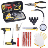 Universal Tire Repair Kit Studding Tool Set Auto Bike Puncture Plug Garage Needle Nose Pliers Car Accessories