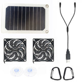 5W6V mobile phone Ipad solar panel pet ventilation coog fan Dropshipping