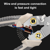 Stripping Crimping Pliers Wire Multi Functional Ring Crimpper Electrician Peeg Network Cable Stripper Tools