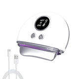 Microcurrent Heated Gua Sha Facial Tool Vibration Face Massager for Anti-Aging Improve Facial Contour Acupressure Skin Care Tool