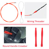 42PCS Auto Trim Kit - Clip Pliers, Fastener Remover, Pry Tool for Car Audio Dash Panel Removal & Installation with Bag