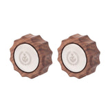 2Pcs Coffee Knob Modification, Sturdy Anti Scald Walnut Wooden Handles for 3145 Espresso hine