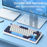 K82 Wired nical Keyboard,75% Layout ,Full Key Hot Swappable,Cool Backlight,Gamer Keyboard,For PC/Windows/